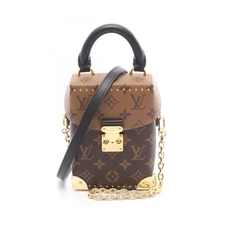 LOUIS VUITTON Camera Box Chain Shoulder Handbag M82465 Monogram Reverse canvas