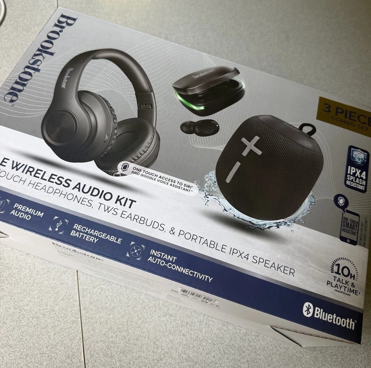 Brookstone‎ Zuhat Speaker Beanie Hat Portable Bluetooth Headphones Tested Read Foxelli Bluetooth Beanie - Grey main image 3