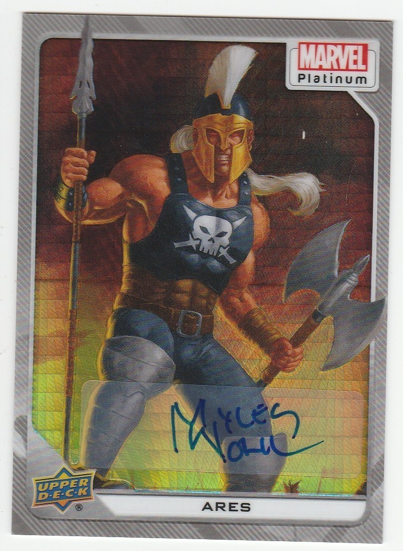 2023 MARVEL PLATINUM * WHITE RAINBOW AUTO * ARES* #07/10 !!!