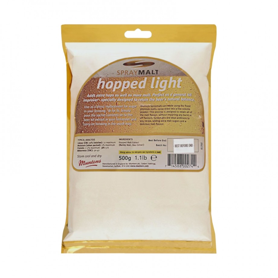Muntons Hopped Light Spraymalt DME - 500g - For Homebrew Beer
