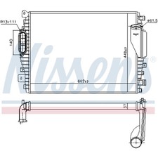 Ladeluftkühler Turbokühler LLC NISSENS für Jaguar S-Type X200 XF _J05_ CC9