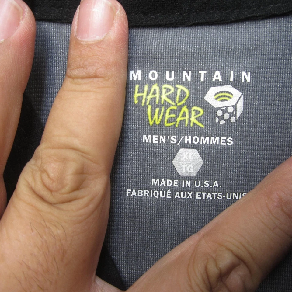 Chaqueta Mountain Hard Wear Para Hombre XL Softshell Elastizada Cremallera Completa Reflectante EE. UU. Foto 4 de 4