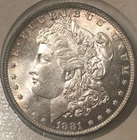 1881-O Morgan Silver Dolllar AU+ Super "slider" Obv. Semi PL, Color, Eye appeal.