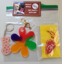 3PCS Resin Keychains