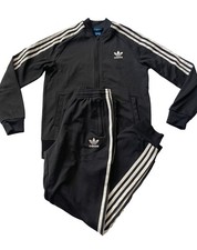 Adidas Track Suit Jacket Outerwear Pants Bottom Set Kids Boy Girl Youth Teens L