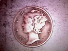 1939 D 1939 S 1940 D MERCURY SILVER DIMES CIRCULATED. HS44P