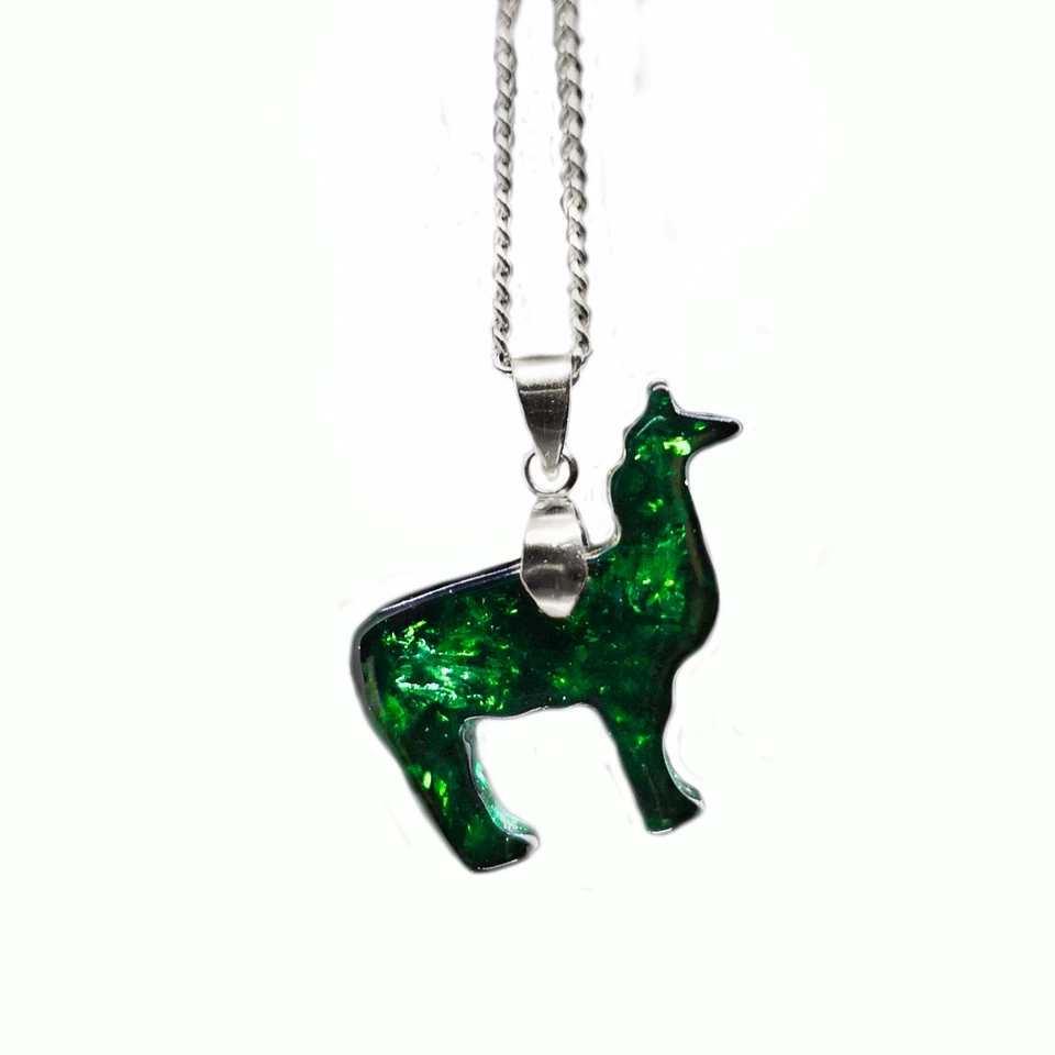 Alpaka "Nilgeflüster" Smaragd Edelsteinanhänger │ Edelstein Amulett │Kristalle - Bild 4 von 4