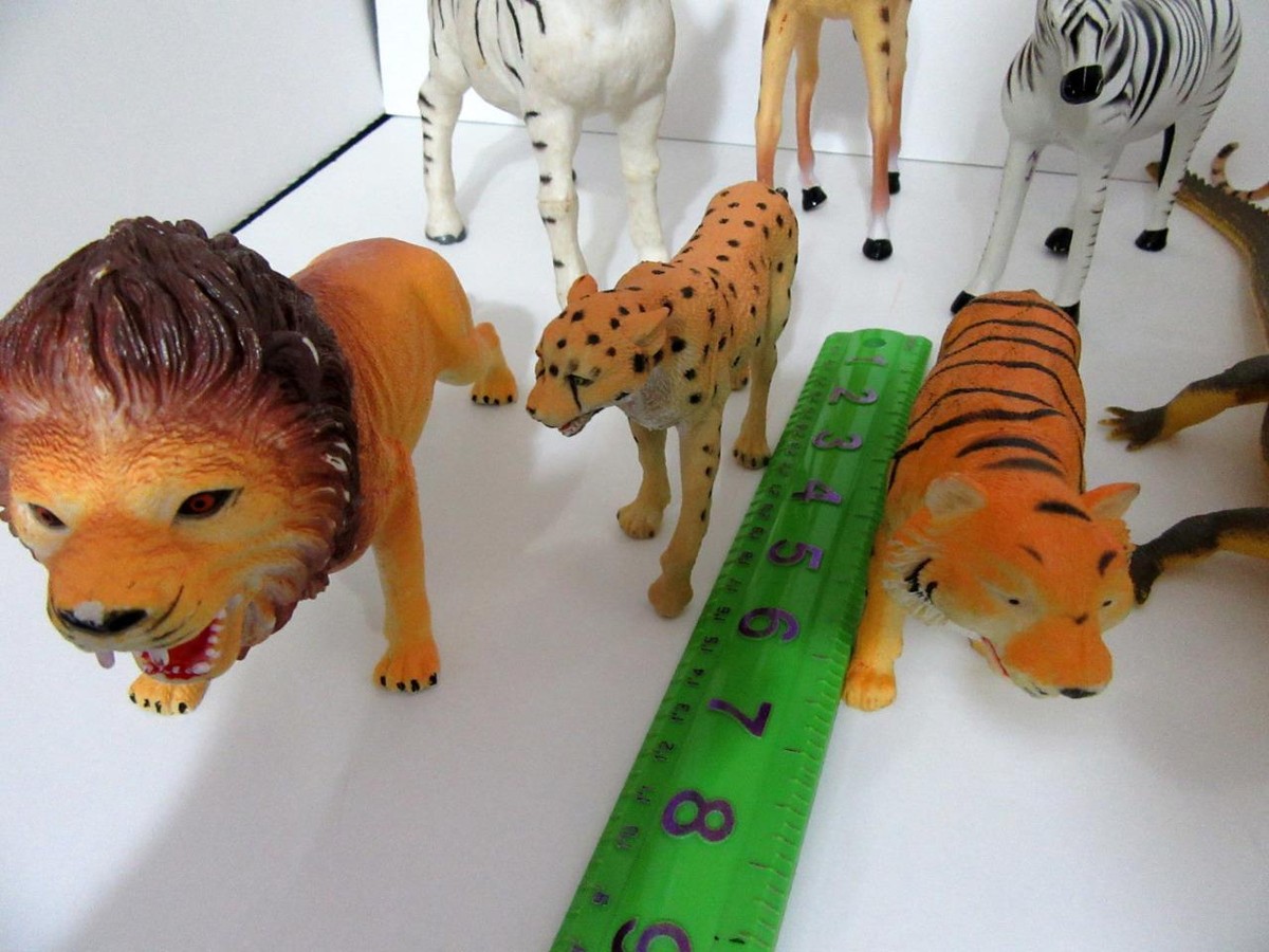 Vintage Imperial Greenbriar Rubber Toy Wild Animal Lot Jungle Zoo