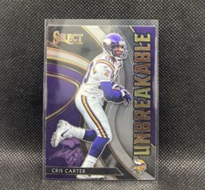 Cris Carter Unbreakable 2020 Panini Select Football #U24 Vikings NFL card