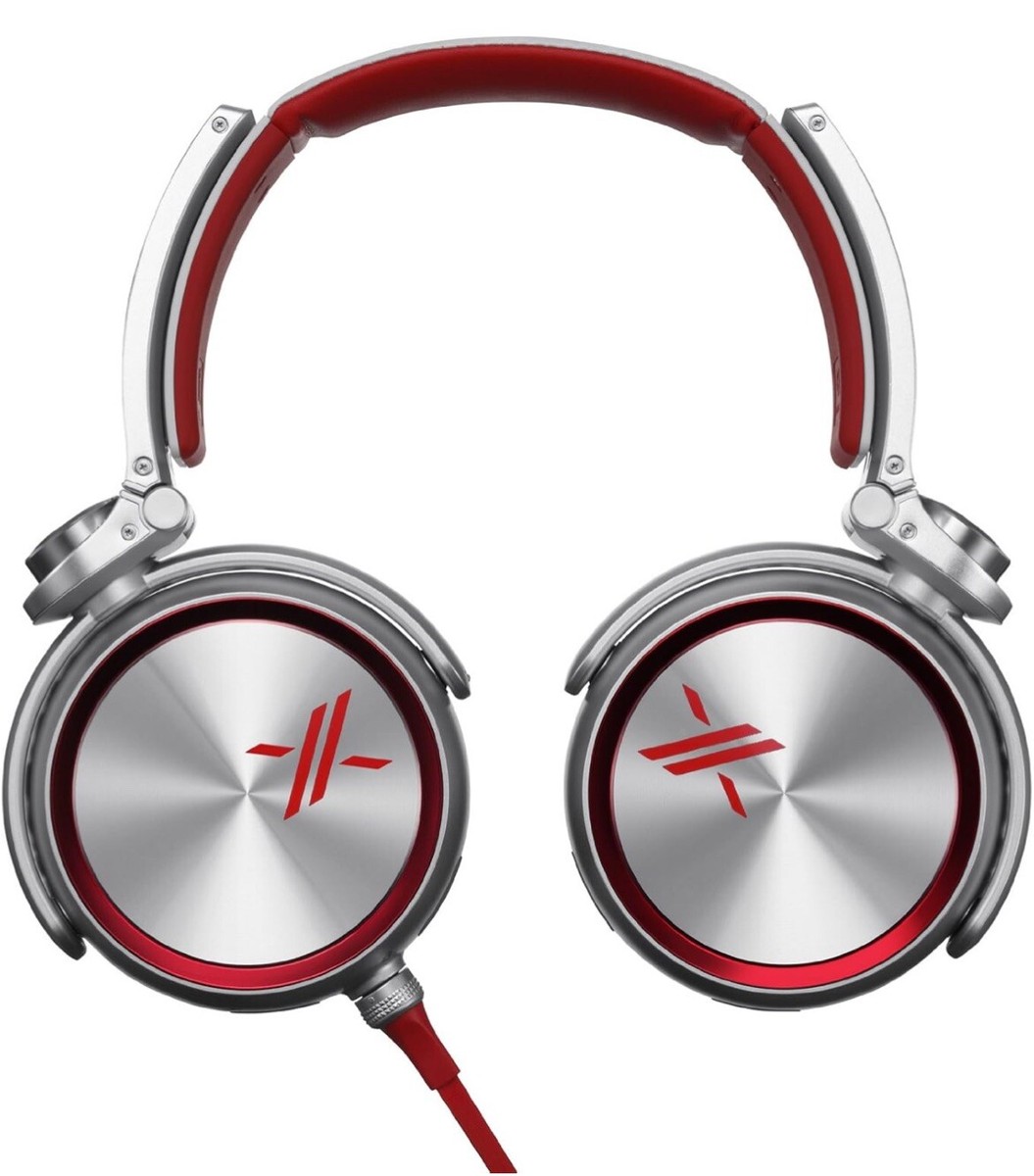 Sony MDR-X10 Foldable Headphones Red Silver Simon Cowell X Edition
