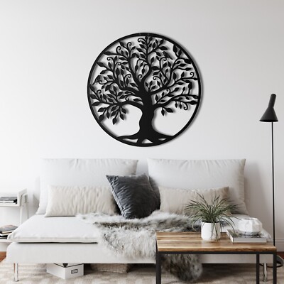 Metal Wall Art Tree of Life Family Tree Metal Wall Decor Home Office ...
