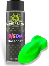 LiME LiNE Automotive Neon Green Basecoat Spray Paint - 14 Oz