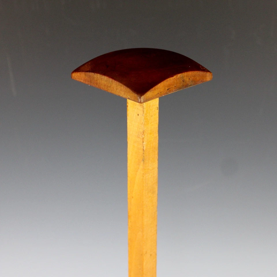 Soporte para sombrero de madera Art Deco extra alto francés torneado a mano Foto 4 de 4