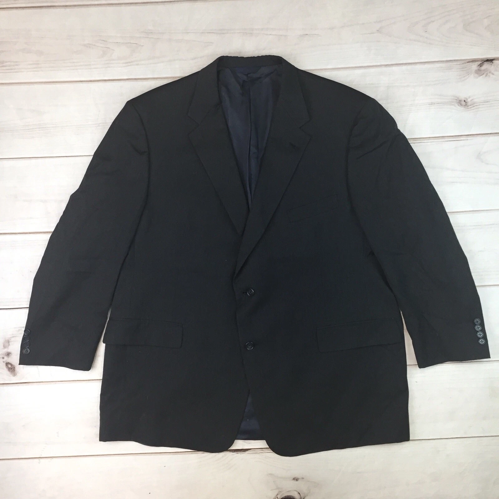 Giacca blazer cappotto Burberry London uomo EU 52R US 42 grigio antracite lana 2 bottoni