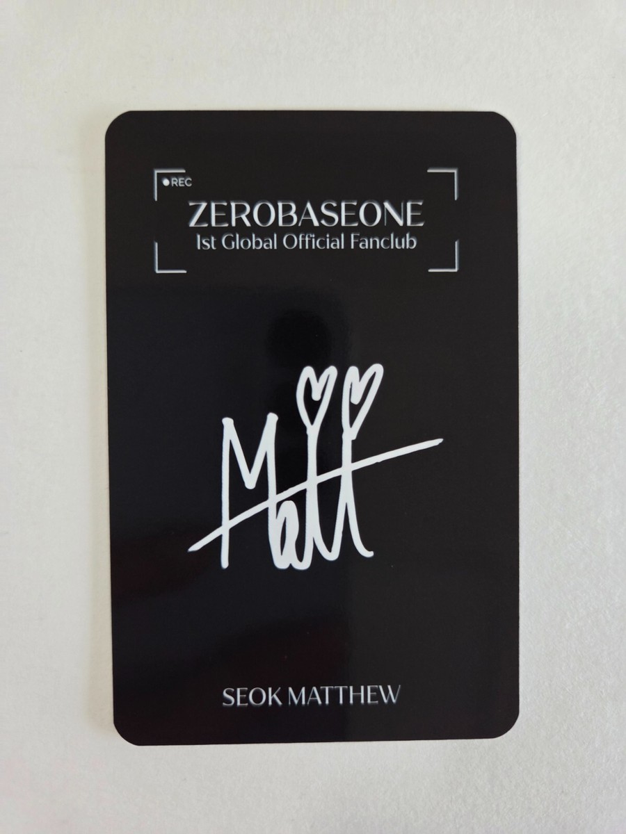 ZB1 ZEROBASEONE 1st Global Official Fanclub Kit Zerose Photocard +