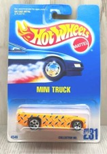 Hot Wheels 1991 Mini Truck #4546 No.231 NEON Orange Vehicle NIP SEALED VINTAGE