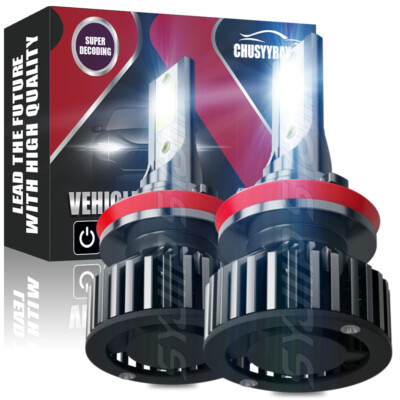 2X H9/H11 COB LED Headlight 1820W 273000LM 6000K LOW Beam White Bulb Brand New