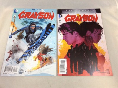 Grayson # 16 & 17 DC Comics 2016 Robin Titans Huntress VF+ Tom King