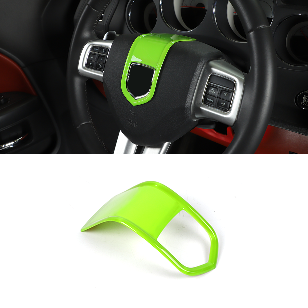 Steering Wheel Trim Cover For Dodge Charger Durango 2009-2014 Green Accessories
