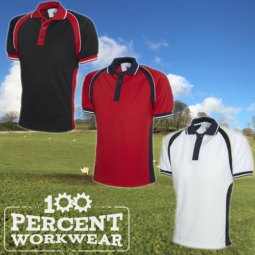 Uneek Mens Sports Work Pique Polo Shirt 