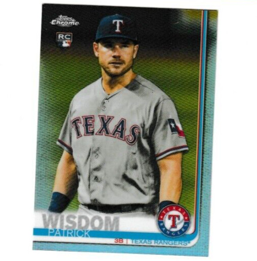 Patrick Wisdom 2019 Topps Chrome RC #146 REFRACTOR Chicago Cubs - Rangers ⚾