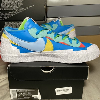 Nike Sacai Kaws Blazer Low Neptune Blue Size 12.5 Brand New | eBay UK