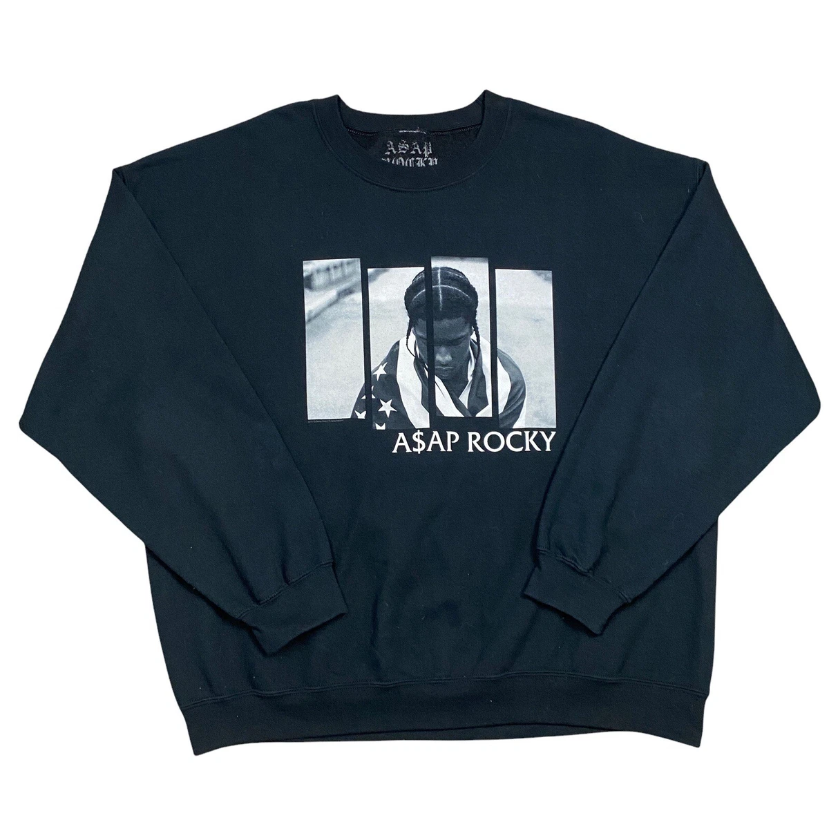 ASAP Rocky Crewneck Sweatshirt A$AP Mens Xl Black Hip Hop 2013 RARE | eBay