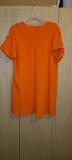 2000s Y2K Retro Orange Batwing Sleeve Smock Dress Size L