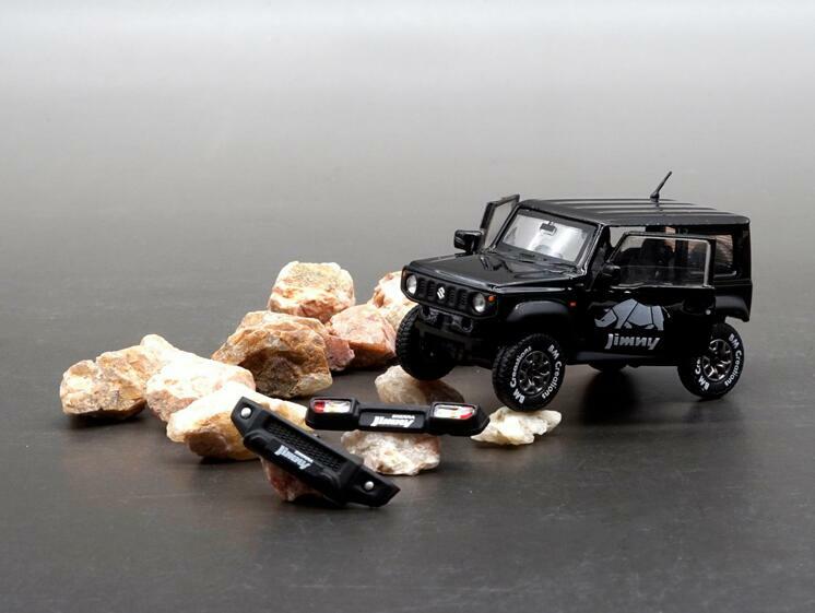 1/64 Alloy die casting model,Suzuki Jimny JB74 Black Rhino Door can be opened