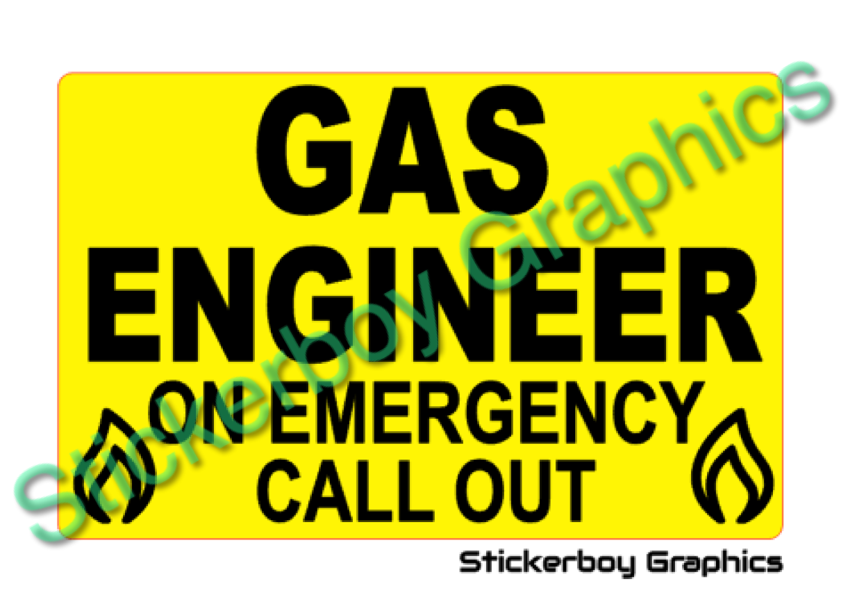 GAS ENGINEER ON EMERGENCY CALL OUT DASHCARD Leak pipe boiler GAS SAFE | eBay