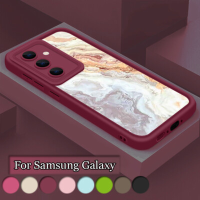 Hülle für Samsung S25 S24 S23 Ultra A56 A16 A36 A55 A15 A35 Marmor Silikon Case