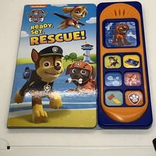 Paw Patrol Ready Set Rescue Cardboard Book With 7 Sounds Nickelodeon