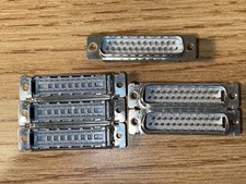 Lot of 6 D-Sub 25 Pin Male IDC Ribbon Connectors