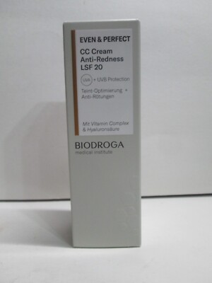 BIODROGA  EVEN & PERFECT CC CREAM ANTI-REDNESS SPF20   1.2OZ/33GNEW