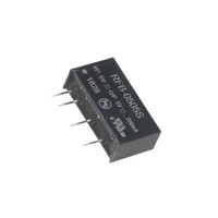 RFB-0505S Wandler: Dc/Dc 1W Ueing: 4,5-5,5V Uausg: 5VDC Iausg: 200Ma SIP7 Recom