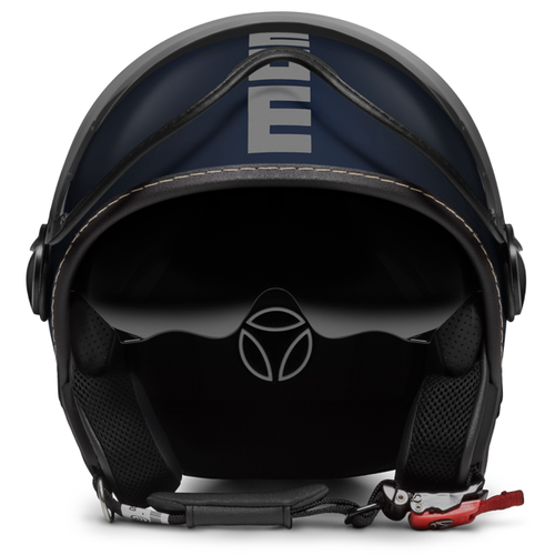 CASCO MOMO DESIGN FGTR EVO BLU OPACO - ARGENTO TAGLIA S | eBay
