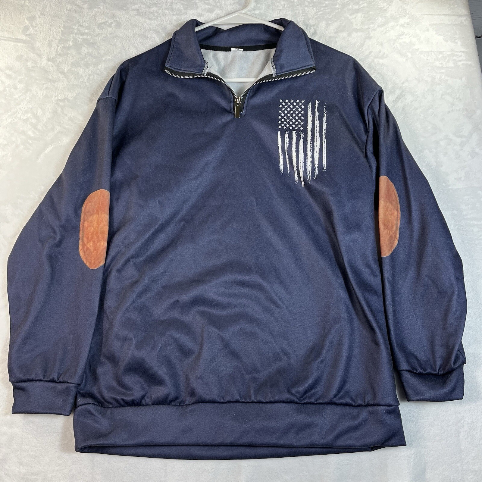 American Flag Pullover Jacket Médium - image 1