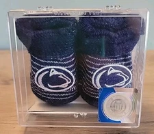 New Two Feet Ahead NCAA Penn State Nittany Lions Newborn Baby Booties Socks 