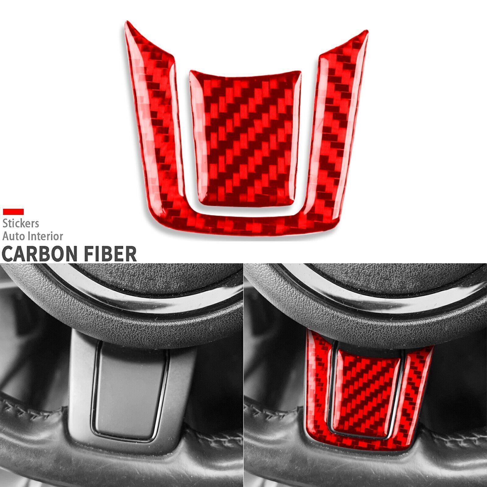 Red Carbon Fiber Driver Side Dashboard Panel Cover Trim For Jaguar F-Type 13-24