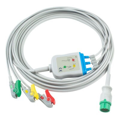 Compatible Biolight Direct-Connect ECG Cable 12Pin for AnyView A2 A4 Q S series