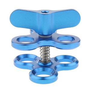 Details about &nbsp;Diving Lights Clamp Underwater 3 Holes for φ25mm Ball Light Arm System