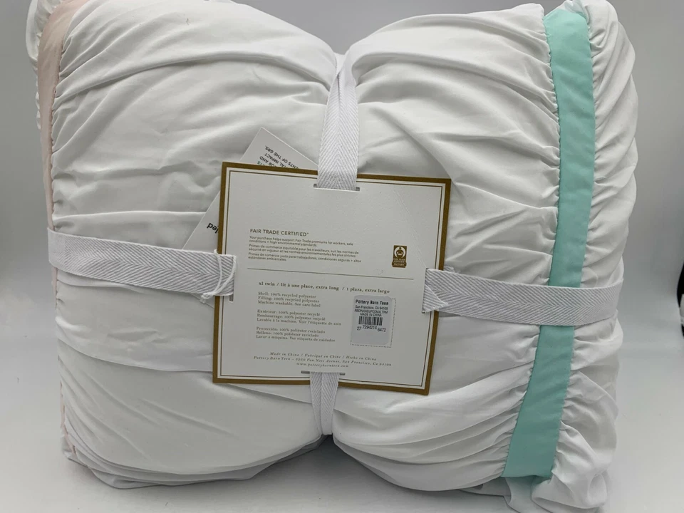 Pottery Barn Teen Pucker Up Comforter Rainbow Multi Twin / XL #A160 - Image 3 of 4