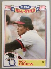 1985 Topps - Rack Pack Glossy All-Stars #13 Rod Carew California Angels HOF