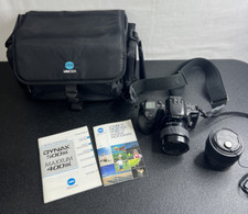 Minolta Maxxum 400si 35mm SLR Camera with battery Manual Extra Lens Carry Bag