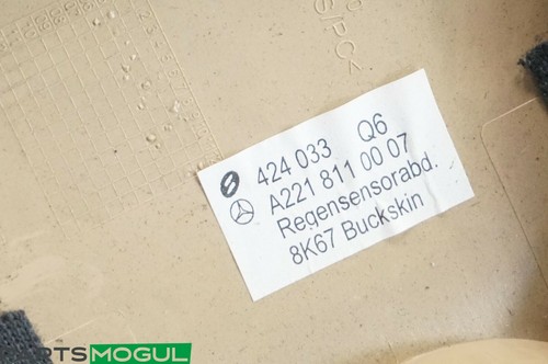 07-09 Mercedes W221 S550 Interior Top Upper Rear View Inside Dim Mirror Brown - Picture 4 of 5