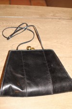  Susan Gail Genuine Snake Bellido Clutch Crossbody Bag Black (q1)