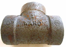WARD 1" TEE PIPE FITTING, AAR, 300 MI