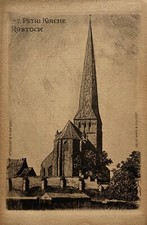 Radierung Rostock Arthur Eulert (1890-1946) S...