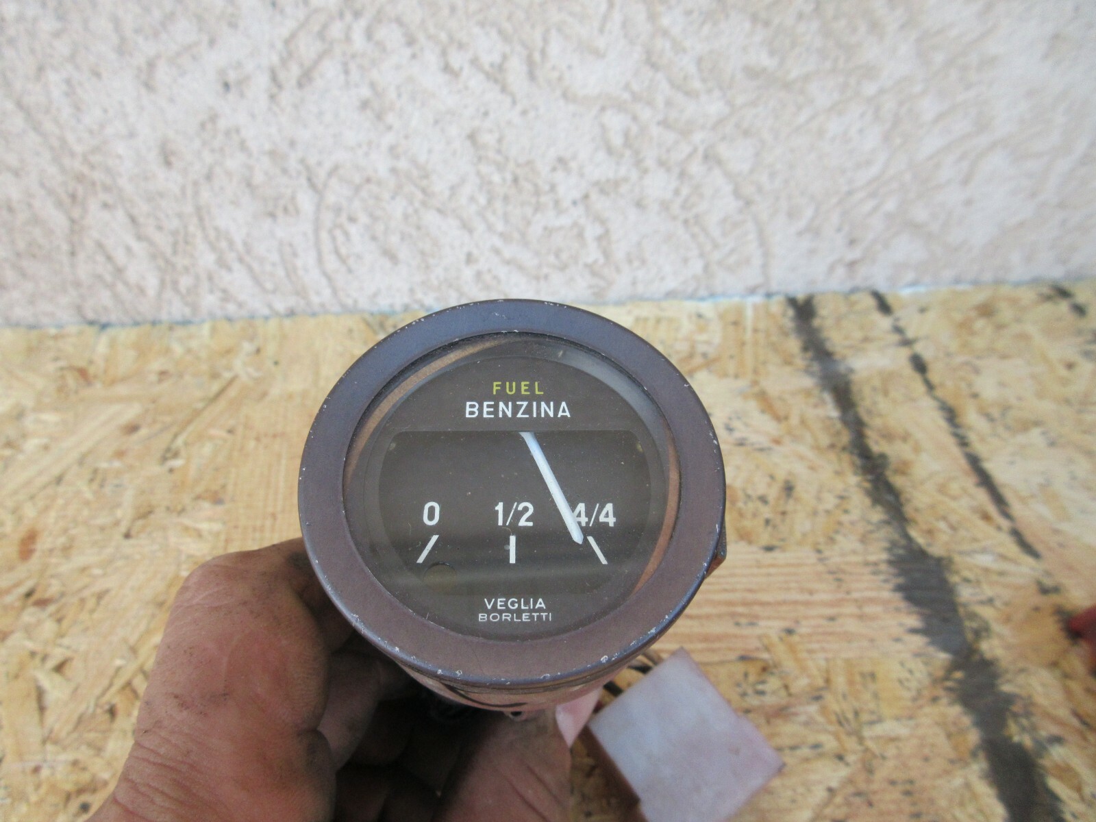 Vintage Fiat 124 Fuel Gauge for spider Ferrari Maserati VEGLIA BORLETTI 2