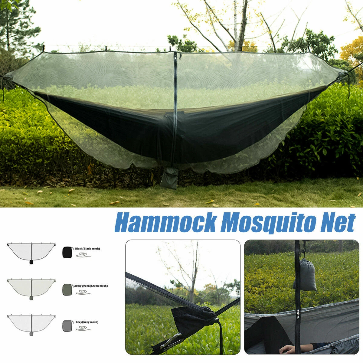 Hamac Camping Hamac Insecte Et Moustiquaire, Hamac En Nylon De